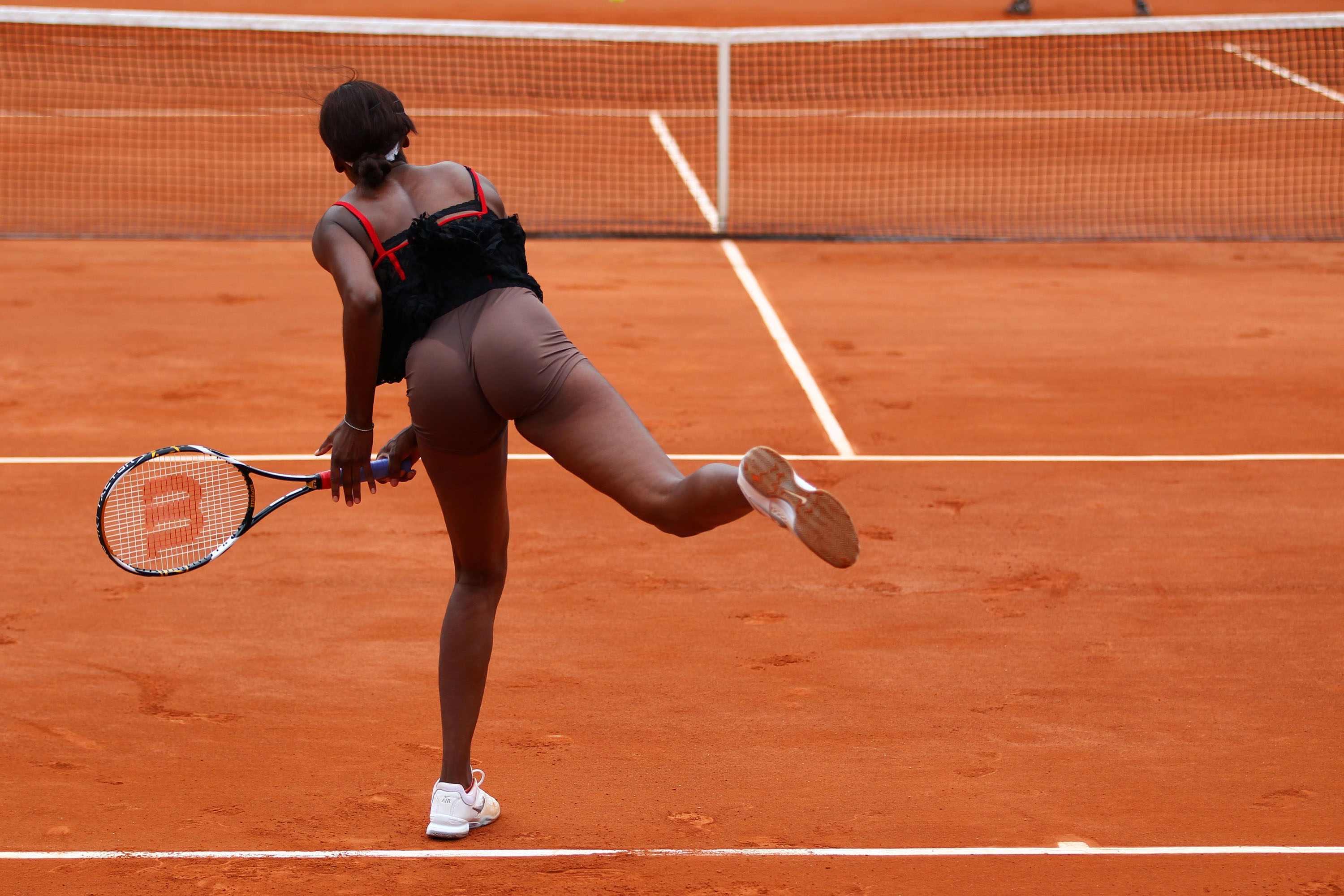 Чернокожая теннисистка проиграла свою щёлку