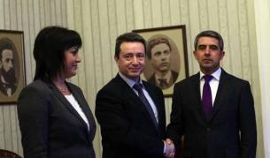 Корнелия Нинова, Янаки Стоилов и Росен Плевнелиев