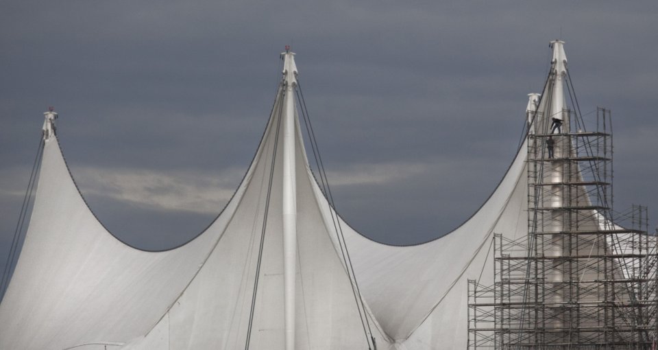 Покривът на Canada Place convention centre1