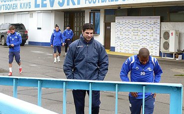 Гонзо с първа тренировка като наставник на Левски