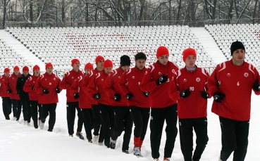 Първата тренировка на ЦСКА за 2009
