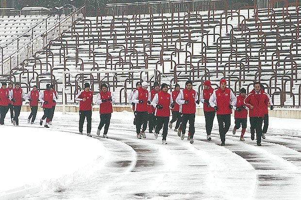 Първа тренировка на ЦСКА за 2008 година1