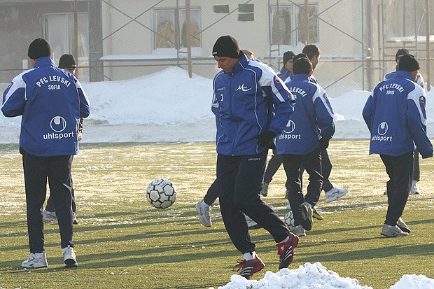 Първата тренировка на Левски1