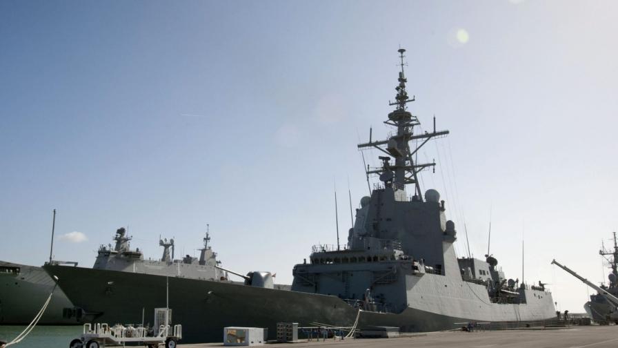 Американски и френски военни кораби в Черно море