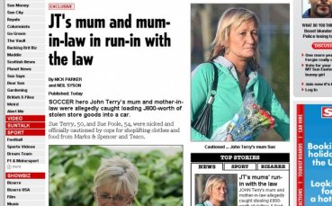 Таблоидите продължават да разследват майката и тъщата на Джон Тери
