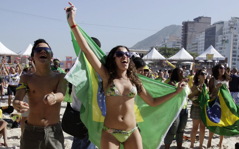 20 000 отпразнуваха победата на Бразилия на Копакабана