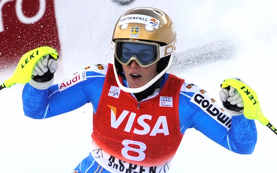 Шведка триумфира на слалома в Аспен