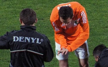 СНИМКИ: ЦСКА изпрати Христо Янев в болница