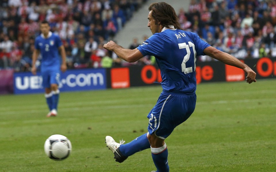 Андреа Пирло е играч на мача Италия - Хърватия