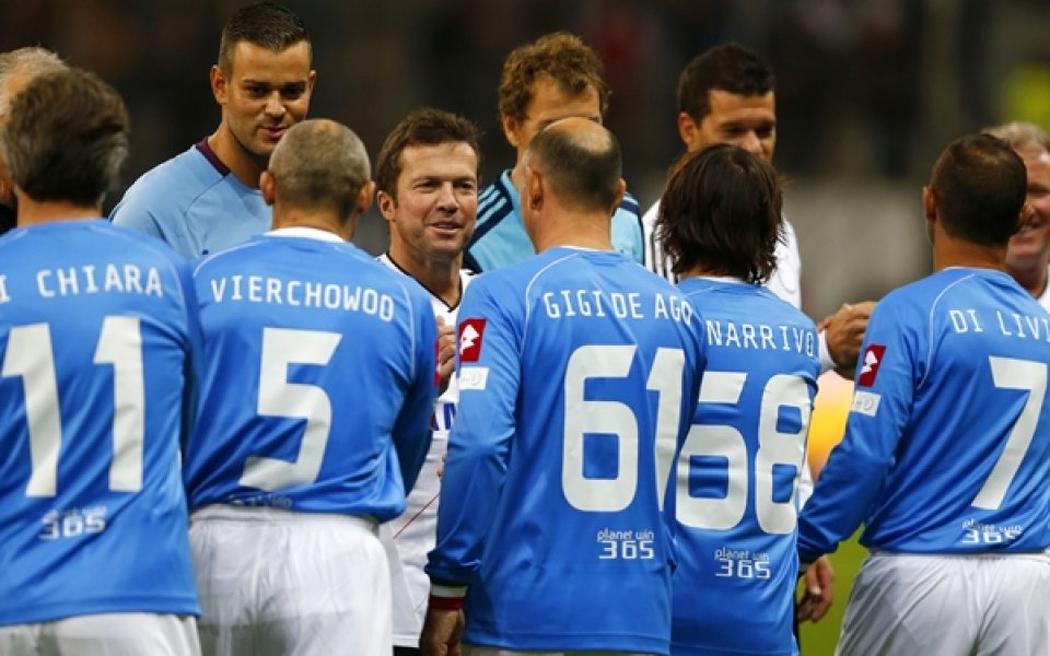 Италия би Германия с дузпи в благотворителен мач на ветераните