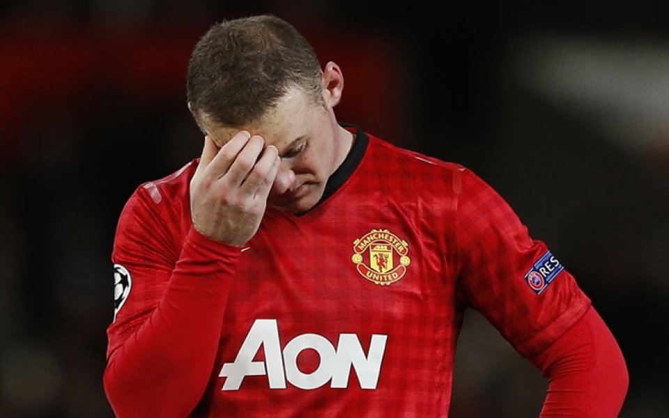 Манчестър Юнайтед без Уейн Рууни за 3 седмици