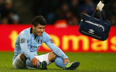 Ман Сити загуби Агуеро за дербито с Арсенал