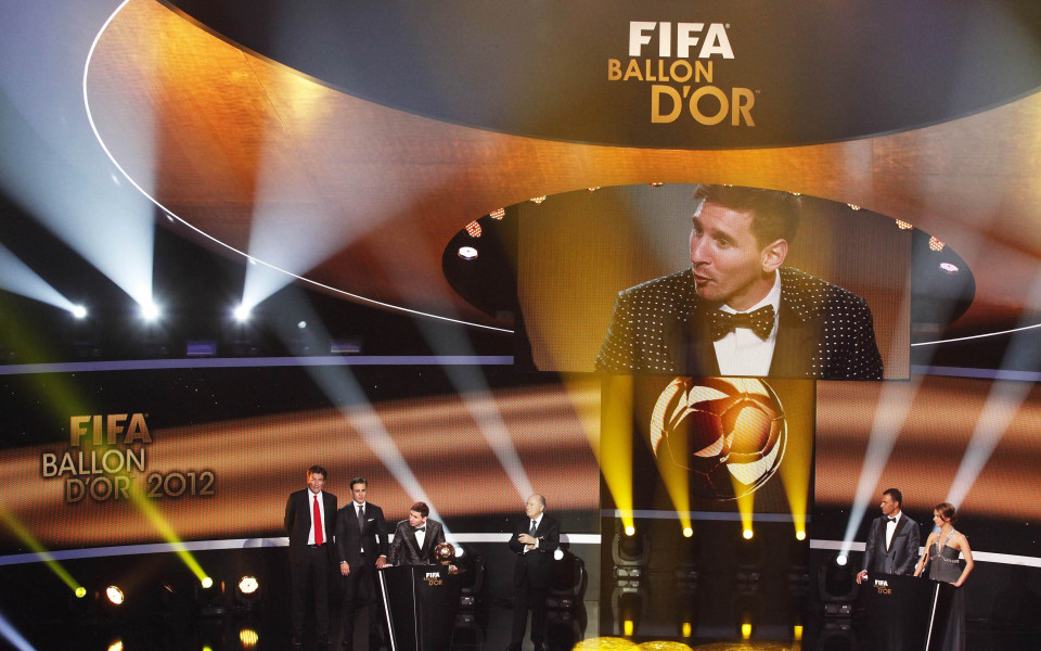 Всички награди на ФИФА за 2012 година и техните кавалери