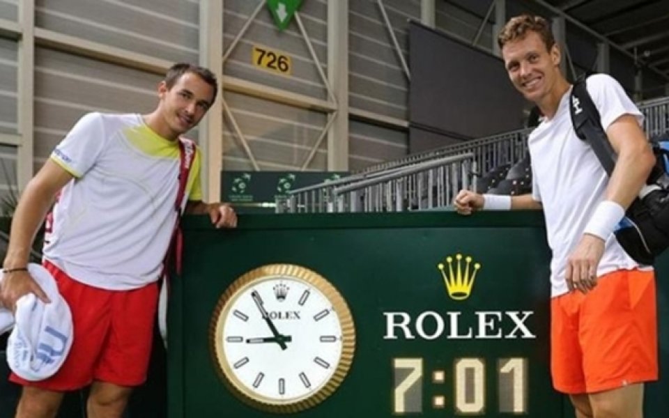 Чехия победи Швейцария в най-дългия мач в историята на купа Дейвис