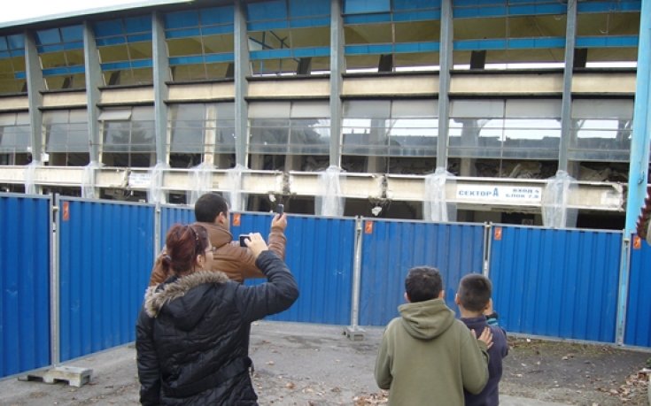 СНИМКИ: Стадионът на Левски 90 минути преди взрива