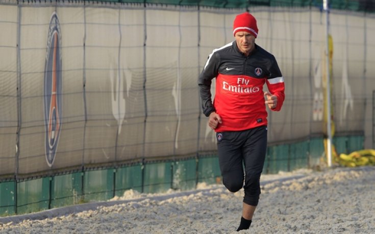 СНИМКИ: Дейвид Бекъм с първа тренировка за ПСЖ