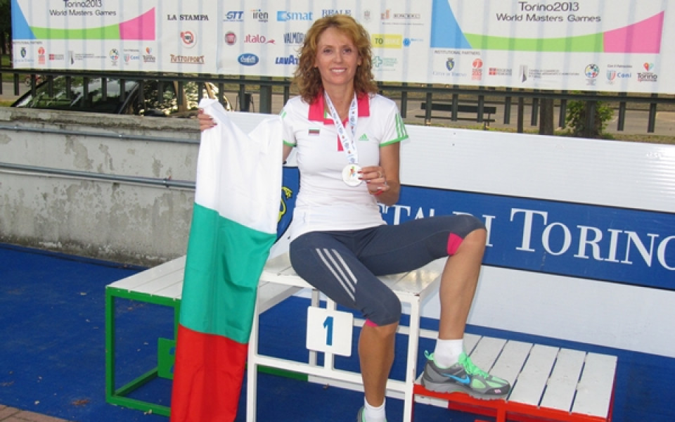 Красимира Чахова със сребърен медал при първия старт на осмата Олимпиада за ветерани в Торино