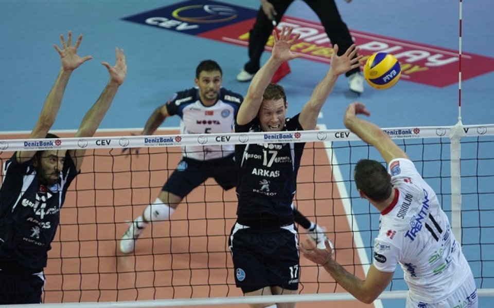 Цветан Соколов и Тренто с 3 от 3 в Шампионската лига