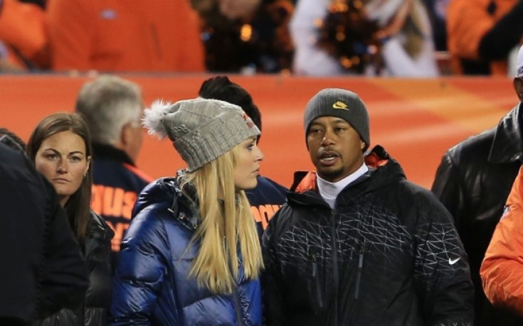 Линдзи и Тайгър изгледаха победа на нейните любимци