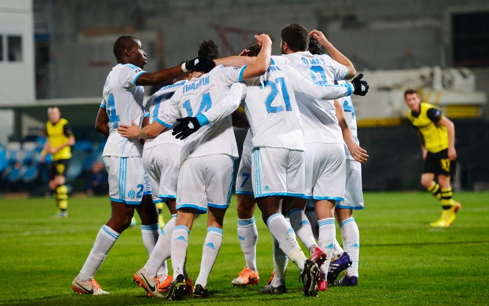 Олимпик Марсилия спечели точка с два гола за броени секунди