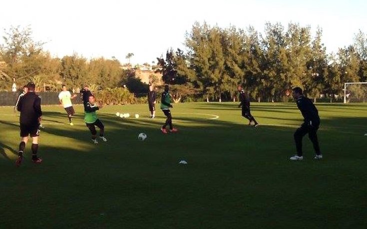 СНИМКИ от първата тренировка на Локо Пд на Канарските острови