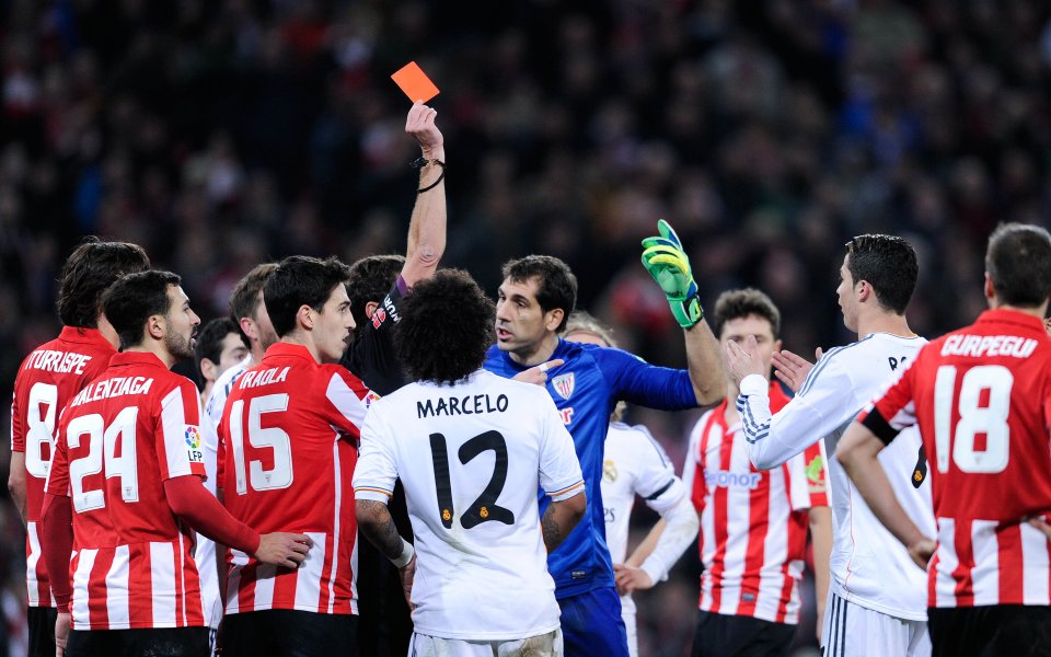 ВИДЕО: Реал М изпусна златен шанс след равен в Билбао, Роналдо с червен картон