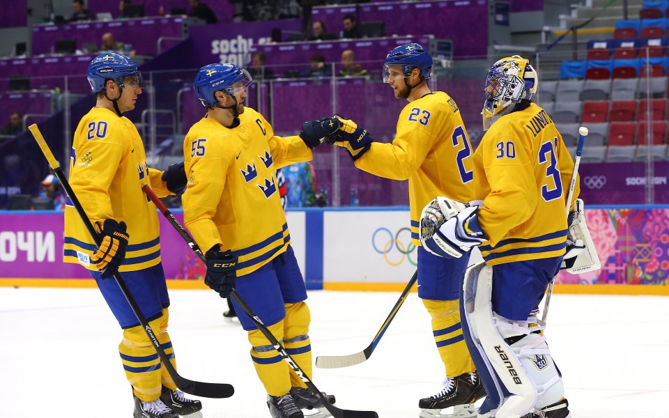 Швеция е първият полуфиналист в хокейния турнир при мъжете