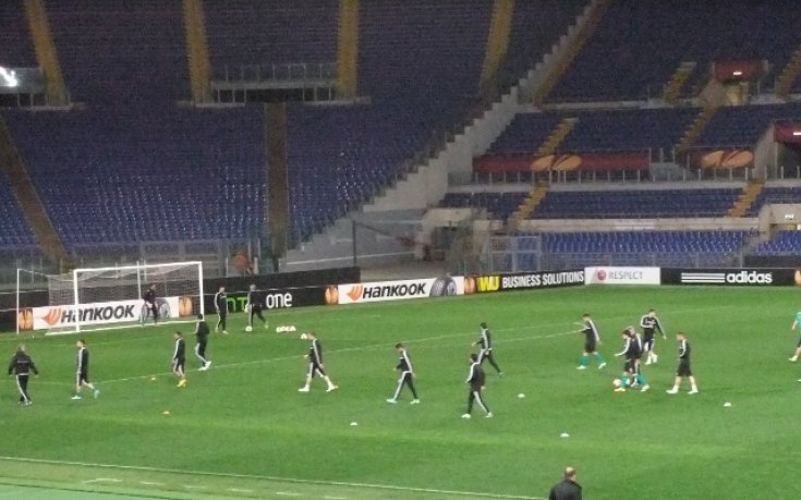 СНИМКИ: Лудогорец стъпи на Олимпико