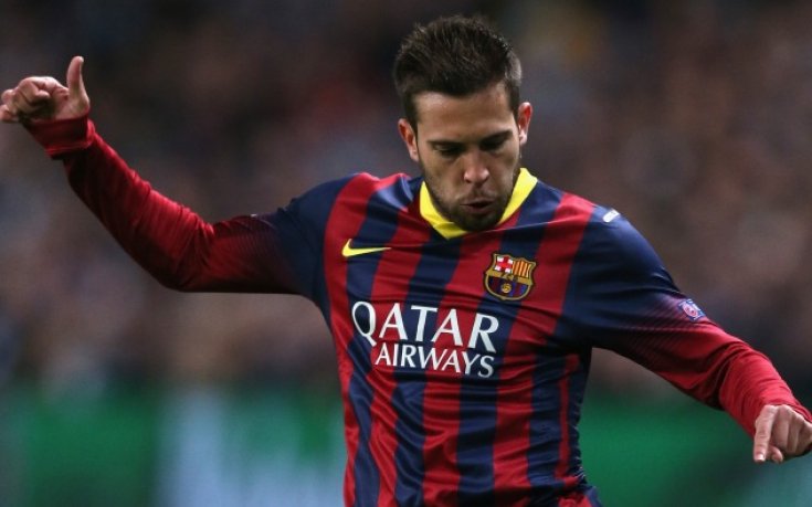 Жорди Алба приветства Матийо