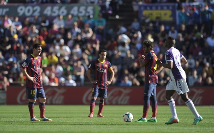 ВИДЕО: Валядолид сащиса титулярите на Барса