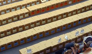 Преброяването на изборните резултати в Германия