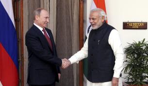 Владимир Путин и Нарендра Моди