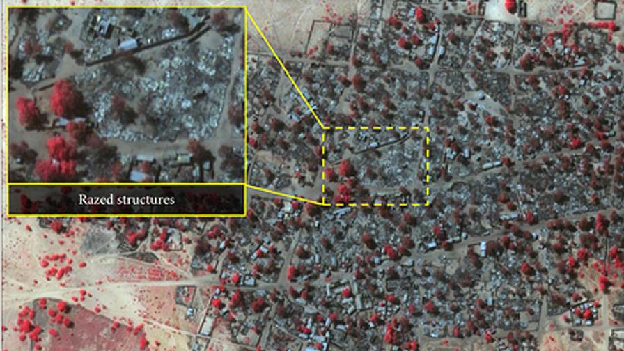 Сателитни снимки показват мащаба на клането в Нигерия