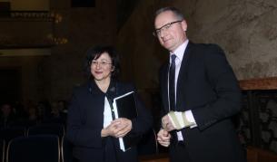 Павлина Панова и Лозан Панов (вдясно)