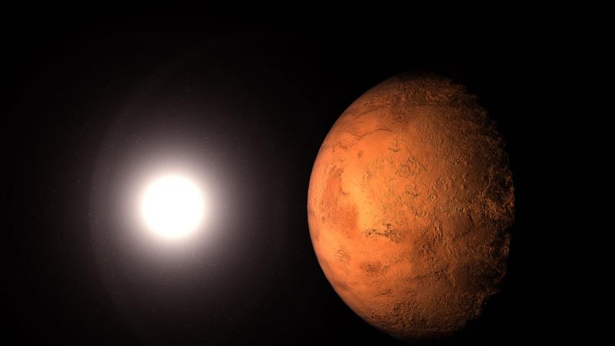 Покрити с прах ледници са открити на Марс
