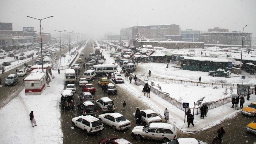 Сняг в Кабул