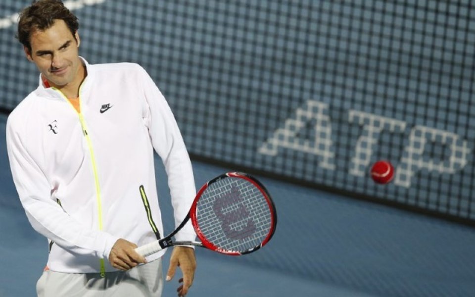 Федерер имаше нужда от 20 минути за класиране на 1/2-финал в Дубай