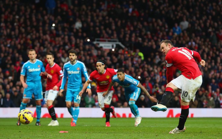 Съдийски гаф, дузпа и Рууни спасиха Юнайтед срещу слабак