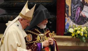 Папа Франциск и Арменския апостолически патриарх на Киликия Арам І