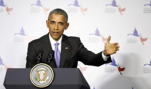 Президентът на САЩ Барак Обама на срещата на Америките