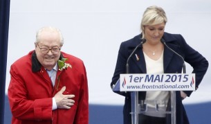 Жан-Мари льо Пен и дъщеря му Марин льо Пен