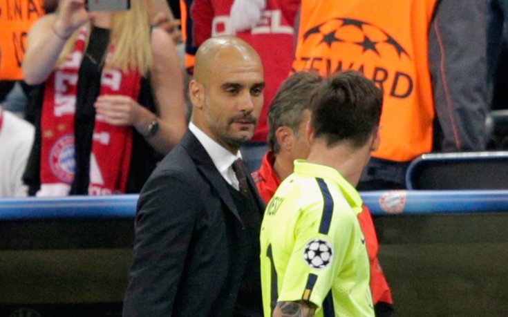 Какво си казаха Хосеп Гуардиола и Лионел Меси?