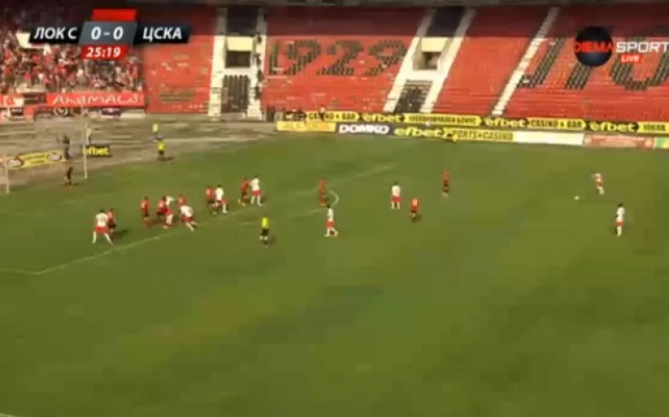 ВИДЕО: Локомотив Сф - ЦСКА 0:0 /първо полувреме/