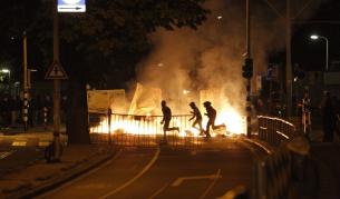 Арести в Хага след улични безредици