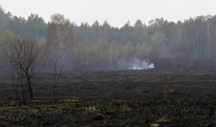Торфеният пожар край Чернобил все още не е угасен