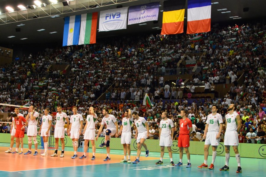 България срещу Франция в Световната лига по волейбол1