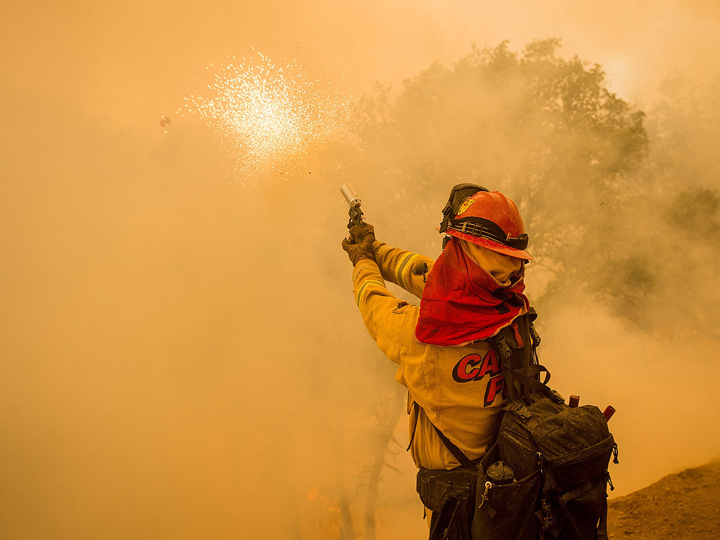 Хиляди огнеборци се борят с над 20 големи горски пожари, които вилнеят в американския щат Калифорния. Губернаторът Джери Браун обяви извънредно положение. Горещината и сушата затрудняват работата на пожарникарите