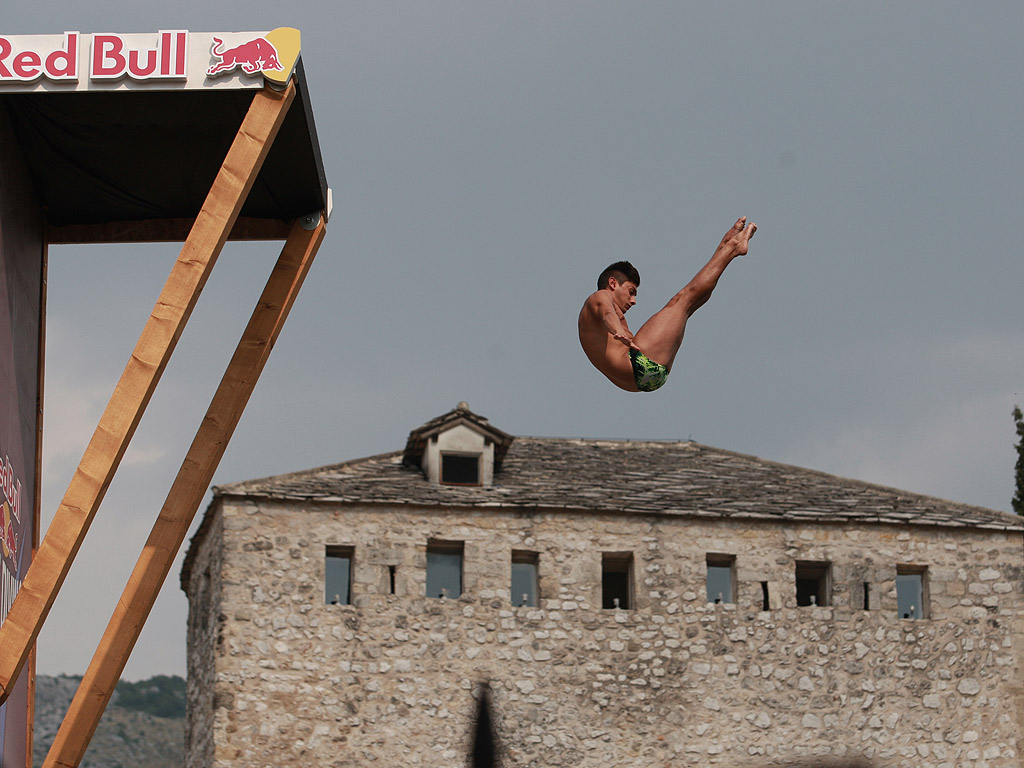 Ден първи от Red Bull Cliff Diving World Series в Мостар /Босна и Херцеговина