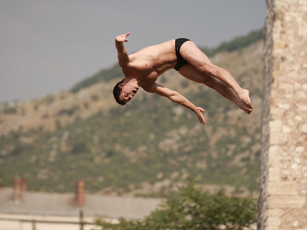 Ден първи от Red Bull Cliff Diving World Series в Мостар /Босна и Херцеговина