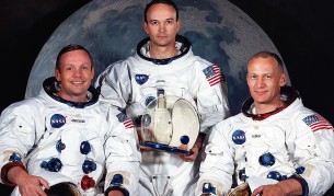 Екипажът на „Аполо 11“: Нийл Армстронг, Майкъл Колинс и Едуин (Бъз) Олдрин